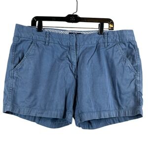 Cuffy's of Cape Cod Womens 16 Chino Shorts High Rise Light Blue Preppy Coastal